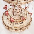 RoboTime 3D-Puzzle Spieluhr aus Holz Kettenkarussell farbig
