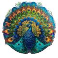 EscapeWelt Holzpuzzle Pfau 500 Teile