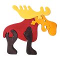 Fauna Massivholzpuzzle großer Elch