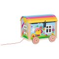 Goki Holzwohnwagen für Puppen