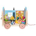Goki Holzwohnwagen für Puppen