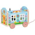 Goki Holzwohnwagen für Puppen