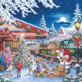 HOP Puzzle Santas Weihnachtszug 150 Mini-Teile