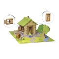 Jeujura Holzbausatz 85 Teile Haus duplex