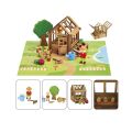 Jeujura Holzbausatz 40 Teile Garten Gewächshaus