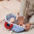 Doudou Jolijou Puppe in blauer Tragetasche 20 cm