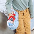 Doudou Jolijou Puppe in blauer Tragetasche 20 cm