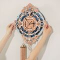 RoboTime Mechanisches 3D-Puzzle aus Holz Wanduhr