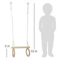 small foot Holztrapez mit Gymnastikringen 2  in 1