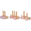small foot Stapelspiele Holzzug rosa