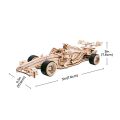 RoboTime 3D-Holzpuzzle Rennwagen F1