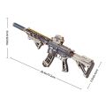 RoboTime 3D-Holzpuzzle Gewehr zum Verschießen von Gummibändern M416 Carbine