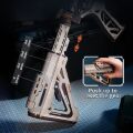 RoboTime 3D-Holzpuzzle Gewehr zum Verschießen von Gummibändern M416 Carbine