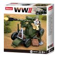 Sluban WWII M38-B0678C 4into1 Flugabwehrkanone