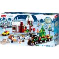 Stadt Sluban M38-B0887 Weihnachtsdorf mit Zug