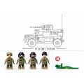 Sluban Model Bricks M38-B1179 Gepanzertes Kampffahrzeug Typhoon VDVS im Maßstab 1:35