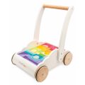Le Toy Van Petilou Wagen mit Regenbogenwürfeln