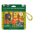 Petit Collage Puzzle 2in1 Waldtiere