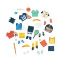 Petit Collage Magnetisches Sportler-Puzzle