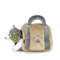 Rappa Plüschhund Husky mit Kiste 13 cm ECO-FRIENDLY