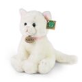 Rappa Plüschkatze sitzend weiß 25 cm ECO-FRIENDLY