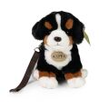 Rappa Plüsch Berner Sennenhund sitzend mit Leine und Geräusch 20 cm ECO-FRIENDLY
