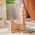 RoboTime 3D-Holzpuzzle Big Ben leuchtend