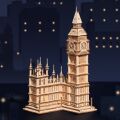 RoboTime 3D-Holzpuzzle Big Ben leuchtend