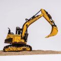 RoboTime Mechanisches 3D-Puzzle aus Holz Bagger