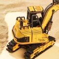 RoboTime Mechanisches 3D-Puzzle aus Holz Bagger