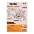 RoboTime Mechanisches 3D-Puzzle aus Holz Bagger