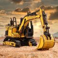 RoboTime Mechanisches 3D-Puzzle aus Holz Bagger