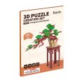 RoboTime 3D-Holzpuzzle Bonsai Kiefer
