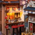 RoboTime 3D-Puzzle Buchstütze Miniaturhaus Sakura-Weingasse