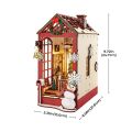 RoboTime 3D-Puzzle Buchstütze Miniaturhaus Weihnachtsinterieur