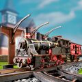RoboTime 3D-Holzpuzzle Vintage Dampflokomotive