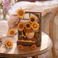 RoboTime 3D-Holzpuzzle Goldene Sonnenblumen