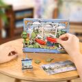 RoboTime 3D-Holzpuzzle Rote Boote