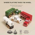 Le Toy Van Holz-LKW-Set mit Anhängern