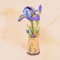 RoboTime 3D-Holzpuzzle Lila Iris