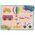 Bigjigs Toys Transportpuzzle-Einsatz mit Griff