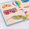 Bigjigs Toys Transportpuzzle-Einsatz mit Griff