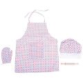 Bigjigs Toys Kochset mit Schürze mit Polka Dots