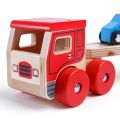 Bigjigs Toys Holztransporter mit Autos