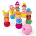 Bigjigs Toys Hölzerne Kegelfeen
