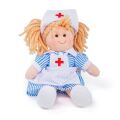 Bigjigs Toys Stoff-Krankenschwester-Puppe Nancy 28 cm