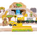 Bigjigs Rail Hölzerne Safari-Zugstrecke