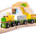 Bigjigs Rail Hölzerne Safari-Zugstrecke