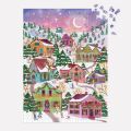 Galison Folienpuzzle Joy Laforme Schneedorf 1000 Teile