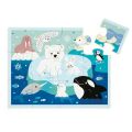 Mudpuppy Puzzle in einer Tasche Ice Friends 12 Teile
